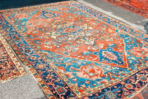 Vintage Persian Heriz- Area Rug - Asadorian Rug Co St. Louis