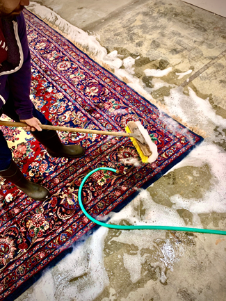 Handwashing Oriental Rug - Asadorian Rug company ST Louis